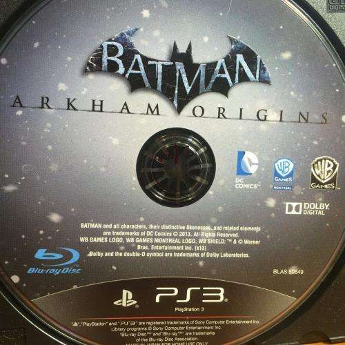 PS3 - Batman Arkham Origins (Disc Only)