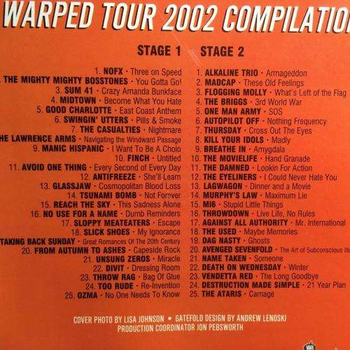 CD - Vans Warper Tour 2002 (2cd)