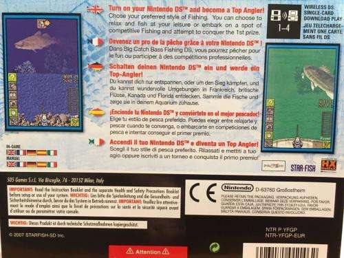 Nintendo DS - Big Catch Bass Fishing