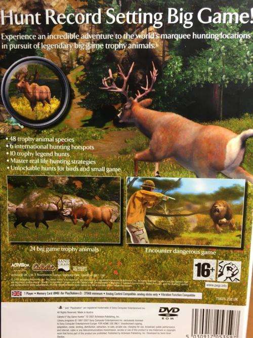 PS2 - Cabela`s Big Game Hunter