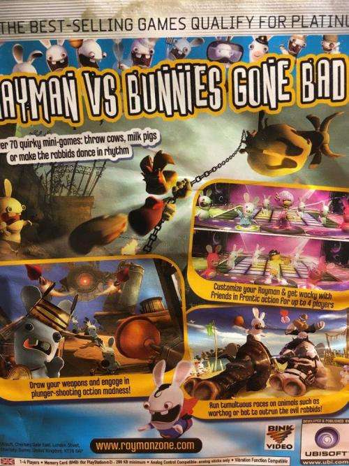 PS2 - Rayman Raving Rabbids - Platinum