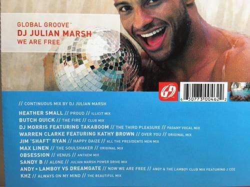 CD - Global Groove DJ Julian Marsh We Are Free