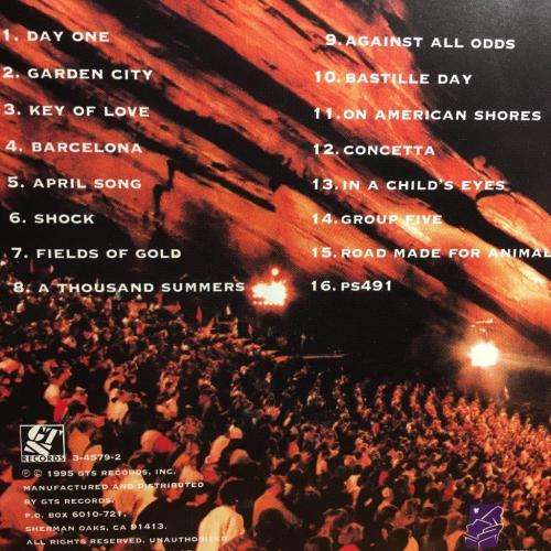 CD - John Tesh - Live At The Red Rocks