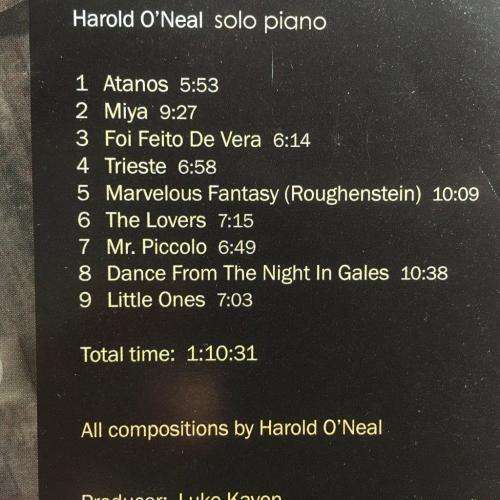 CD - Harold O`Neal - Marvelous Fantasy