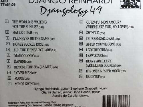 CD - Django Reinhardt - Djangology 49
