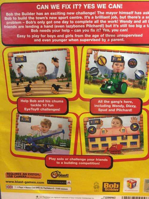 PS2 - Bob The Builder (Eye Toy USB Camera Required)