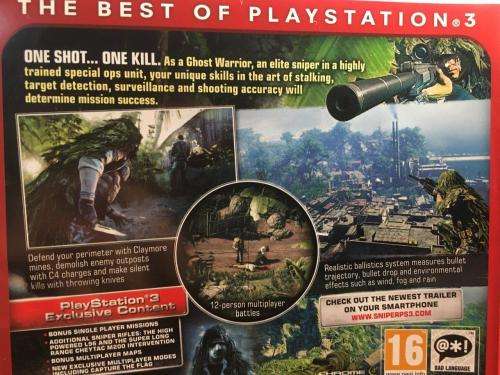 PS3 - Sniper Ghost Warrior - Essentials