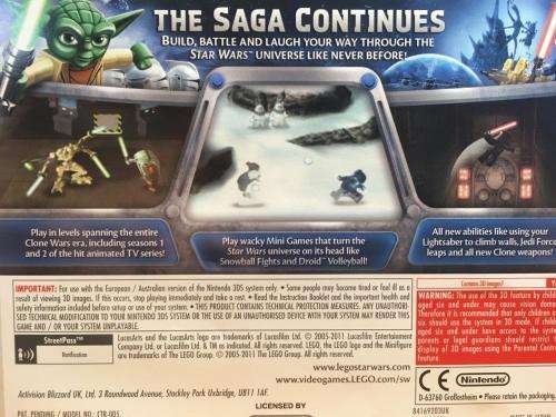 Nintendo 3DS - Lego Star Wars III The Clone Wars