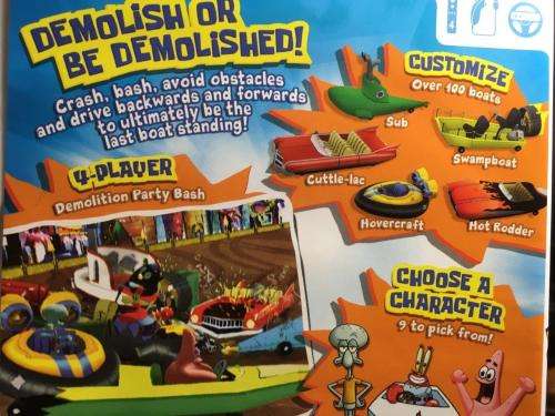 Wii - Spongebob`s Boating Bash (NTSC USA won`t play on PAL systems)