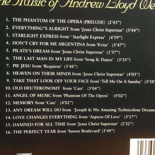 CD - The Music Of Andrew Lloyd Webber