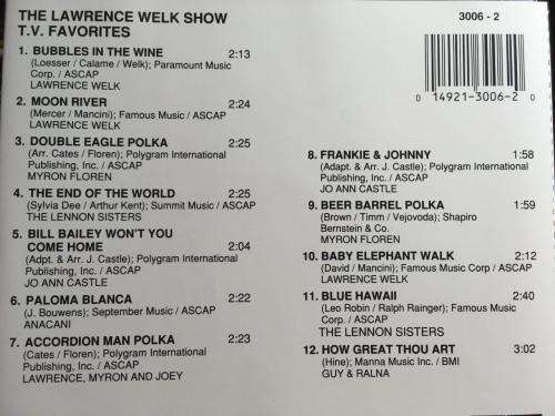 CD - The Lawerece Welk Show T.V.Favorites