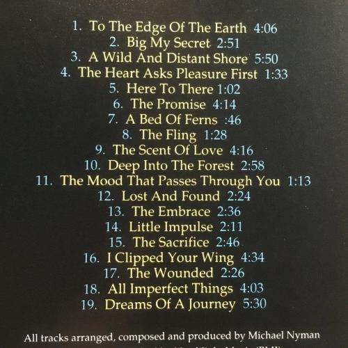 CD - The Piano - Michael Nyman Original Music From the Film by Jane Campion