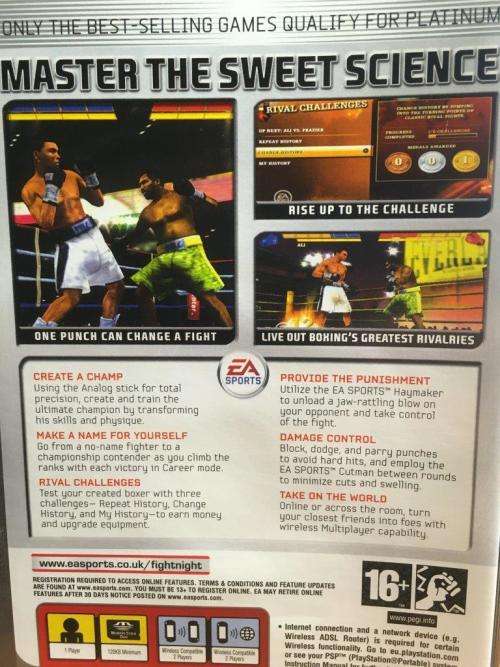 PSP - EA Sports Fight Night Round 3 - Platinum