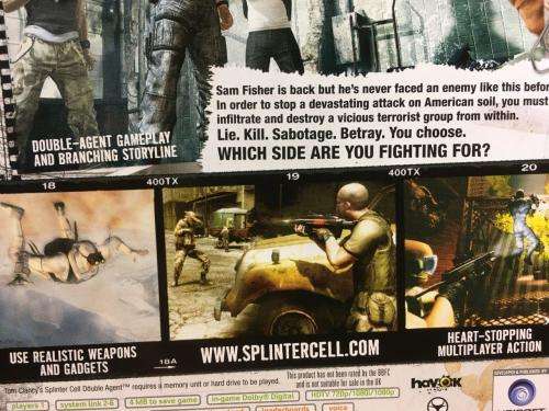 Xbox 360 - Tom Clancy's Splinter Cell Double Agent - Classics