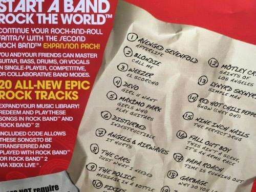 Xbox 360 - RockBand Song Pack 2