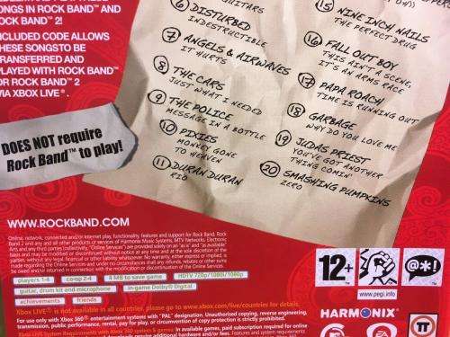 Xbox 360 - RockBand Song Pack 2