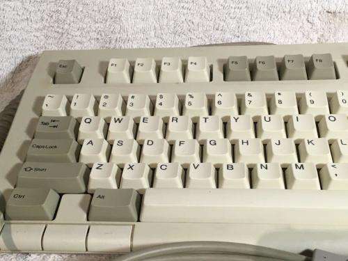 Vintage Chicony Mechanical Keyboard KB-5591 with trackball made in Thailand