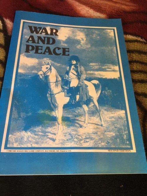 Vintage War And Peace The Game of Napoleonic Wars Gamma Games 1980 (Never Used)