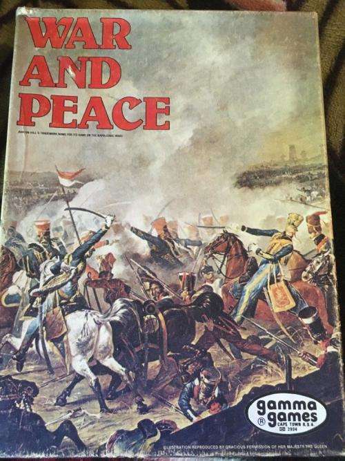 Vintage War And Peace The Game of Napoleonic Wars Gamma Games 1980 (Never Used)