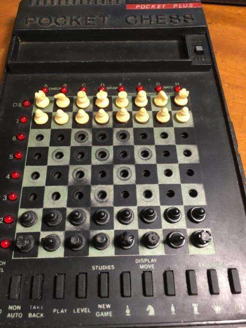 Vintage Saitek Pocket Plus Chess Trainer Kasparov 1990 (Boxed)
