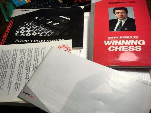 Vintage Saitek Pocket Plus Chess Trainer Kasparov 1990 (Boxed)