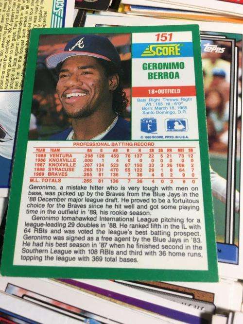 Vintage Baseball Cards Topps, Donnruss + Other make 850 Cards Circa 1990's