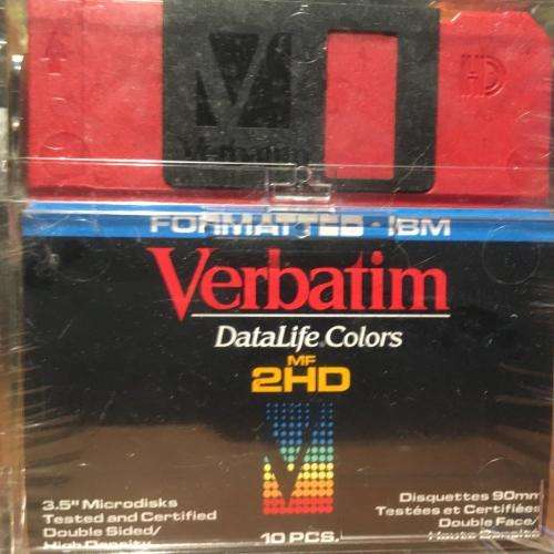 Verbatim Formatted IBM 3.5" Microdisks (Pack of 10 ) Sealed (NOS)