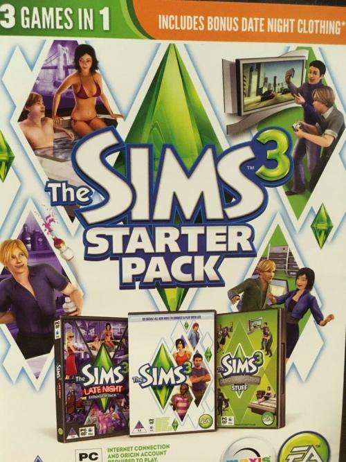 PC - The Sims 3 Starter Pack - Main Game, Late Night Expansion + High End Loft Stuff