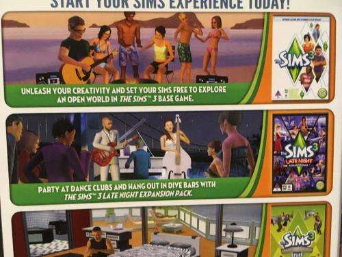 PC - The Sims 3 Starter Pack - Main Game, Late Night Expansion + High End Loft Stuff