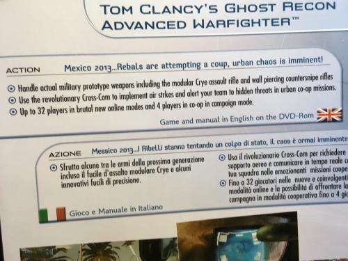 PC - Tom Clancy`s Ghost Recon - Advanced Warfighter