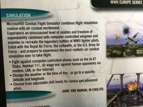PC - Microsoft Combat Flight Simulator WWII Europe Series