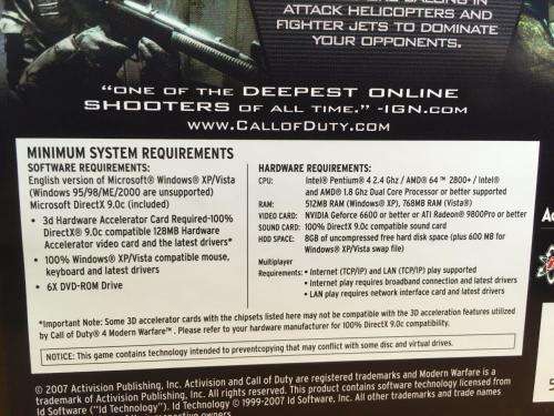 PC - Call of Duty Modern Warfare