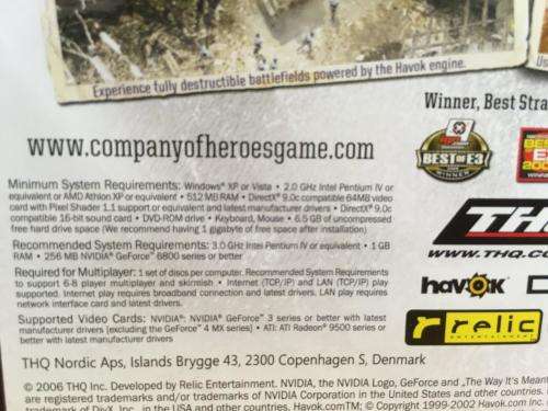 PC - Company of Heroes