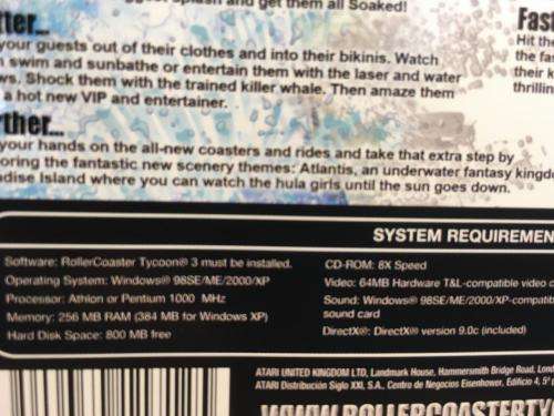 PC - Rollercoaster Tycoon 3 Soaked (Requires Rollercoaster Tycoon 3 to play)