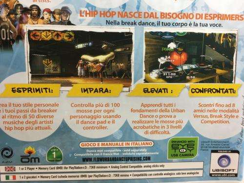 PS2 - Flow Urban Dance Uprising - Enhanced with eyetoy usb camera