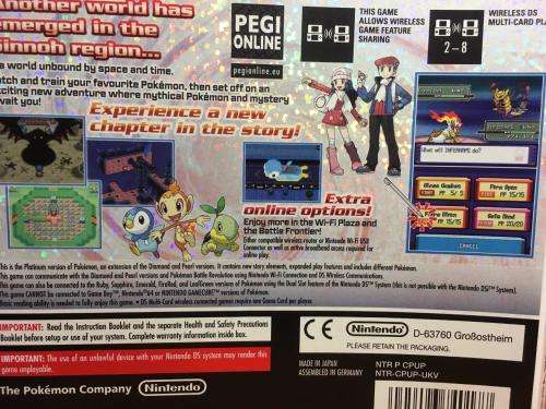 Nintendo DS - Pokemon Platinum Version