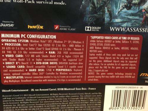 PC - Assassin`s Creed III - Super Hits
