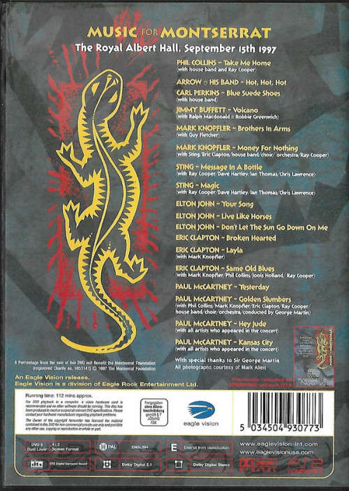 DVD - Music for Montserrat