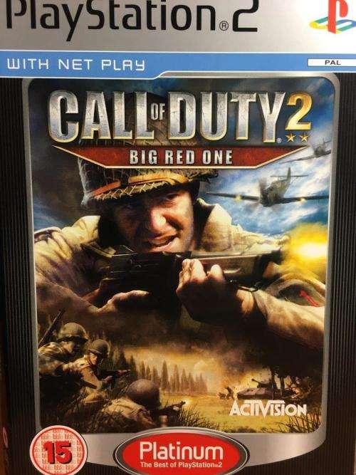 PS2 - Call of Duty 2 -  Big Red One - Platinum (original disc)