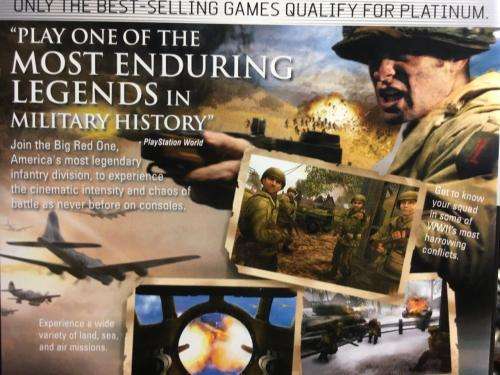 PS2 - Call of Duty 2 -  Big Red One - Platinum (original disc)
