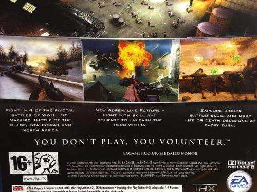 PS2 - Medal of Honor European Assault