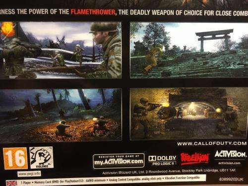 PS2 - Call of Duty World at War - Final Fronts - Platinum