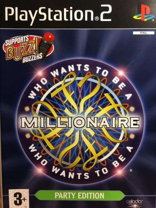 PS2 - Who Wants To Be A Millionaire? - Party Edition Supports BUZZ! Controllers