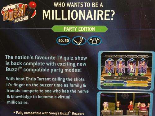 PS2 - Who Wants To Be A Millionaire? - Party Edition Supports BUZZ! Controllers