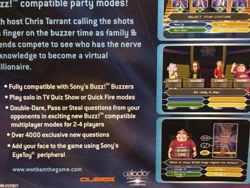 PS2 - Who Wants To Be A Millionaire? - Party Edition Supports BUZZ! Controllers