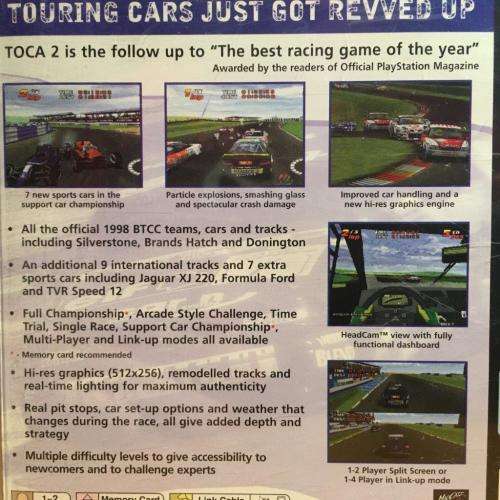 PS1 - TOCA 2 Touring Cars (pal black disc)
