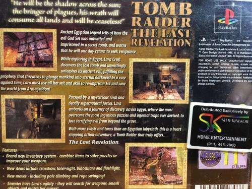 PS1 - Tomb Raider The Last Revelation (Original Black Disc)