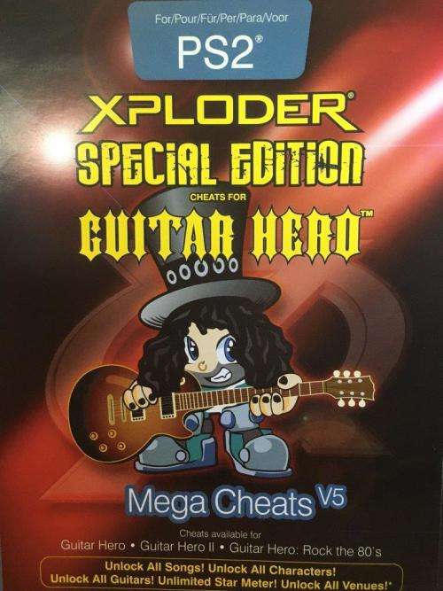 PS2 - Xploder Guitar Hero Special Edition Mega Cheats V5