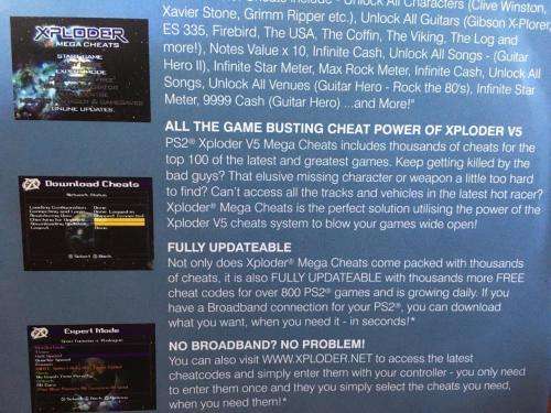 PS2 - Xploder Guitar Hero Special Edition Mega Cheats V5