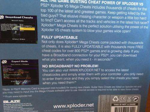 PS2 - Xploder Guitar Hero Special Edition Mega Cheats V5